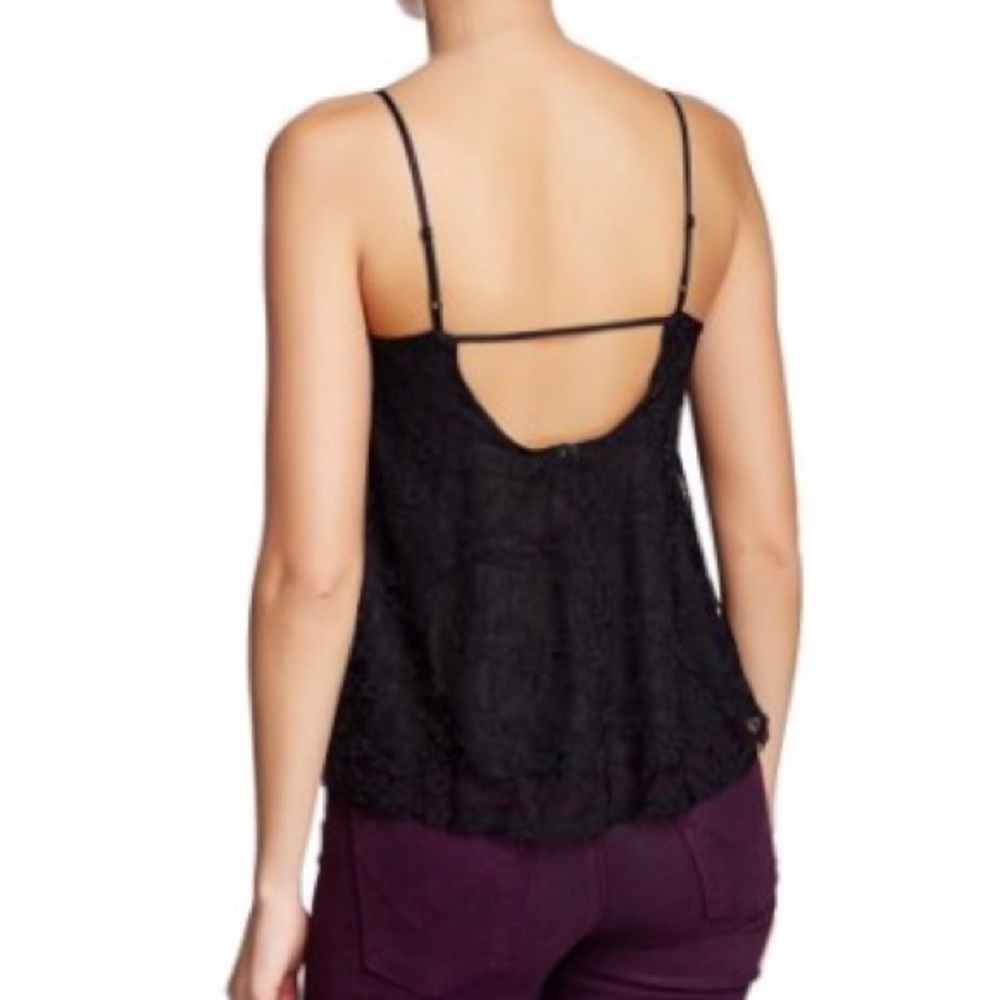 NWT Frenchi Lace Overlay Top